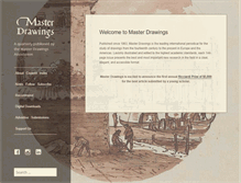 Tablet Screenshot of masterdrawings.org